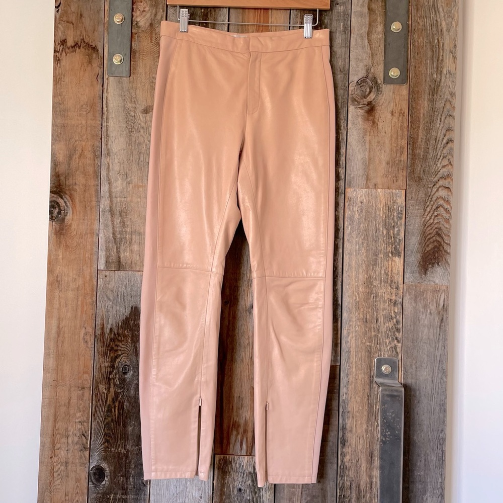 Philosophy high waisted leather pant